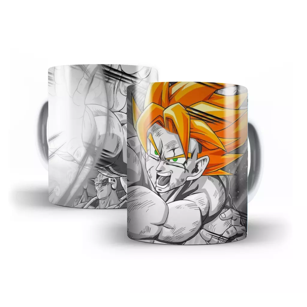 ARTE PARA CANECA PNG GRÁTIS: Dragon Ball, Vegeta, Super Sayajin