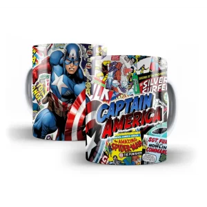 Caneca Marvel Capitão América