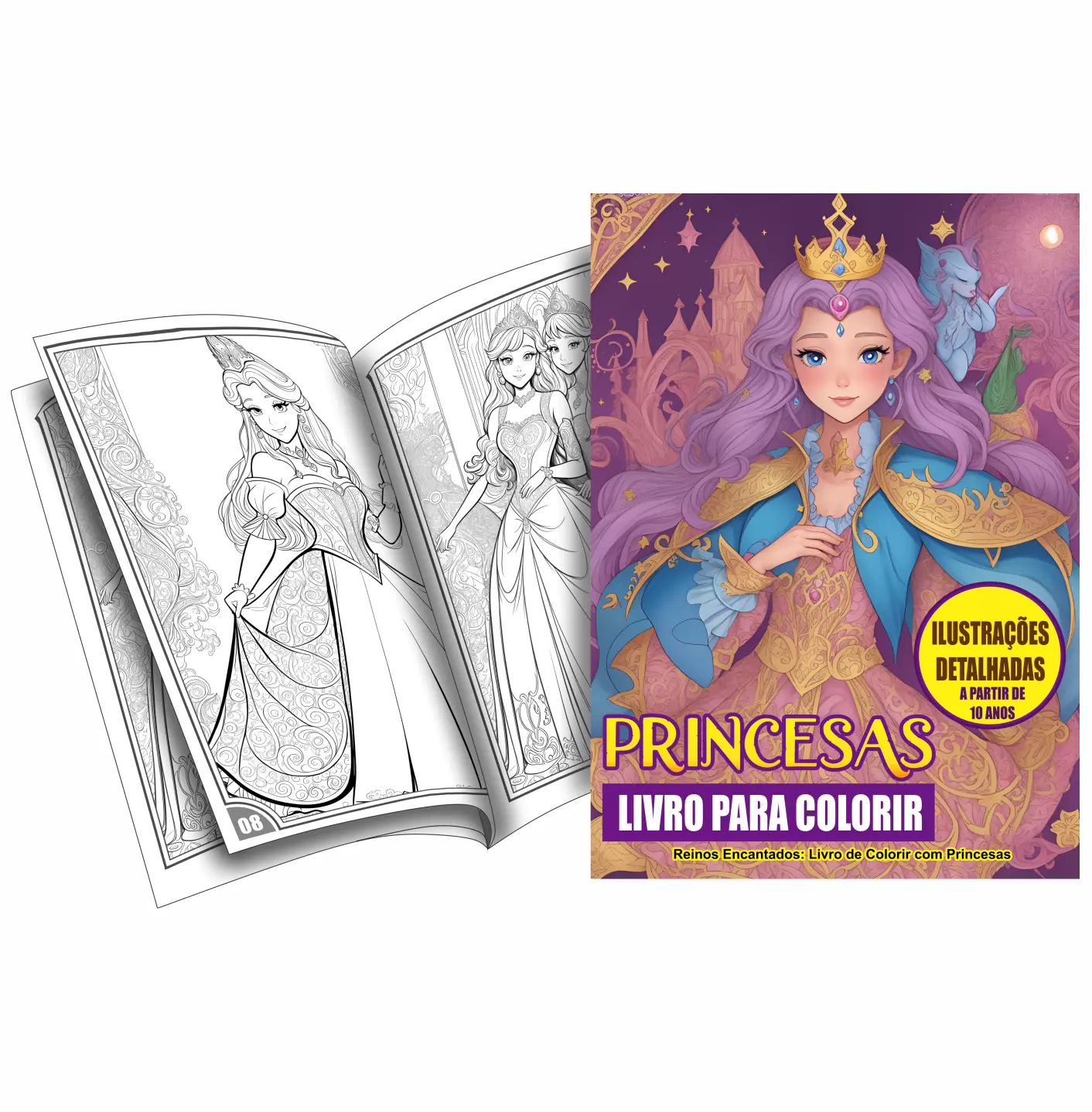 Livro para Colorir - Princesas