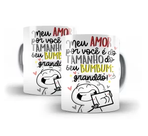 Caneca Amor Sem Tamanho - Arquivo Digital